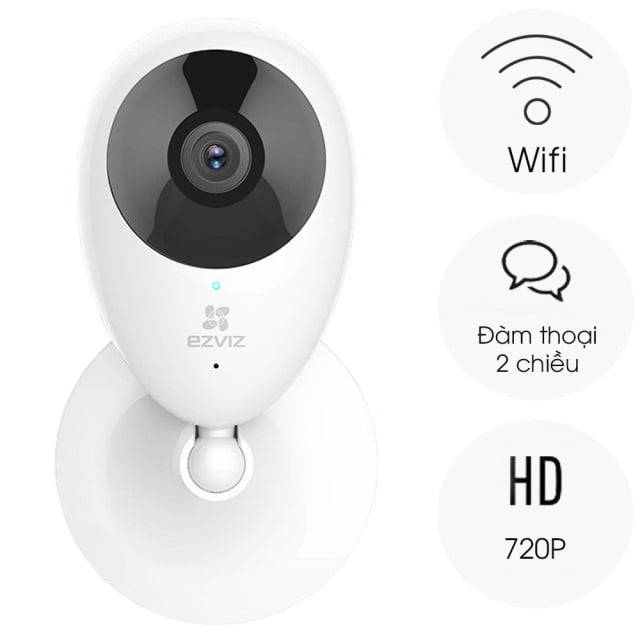 Camera IP Wifi Ezviz C2C 720p có độ phân giải 720p, hỗ trợ ghi hình ban đêm