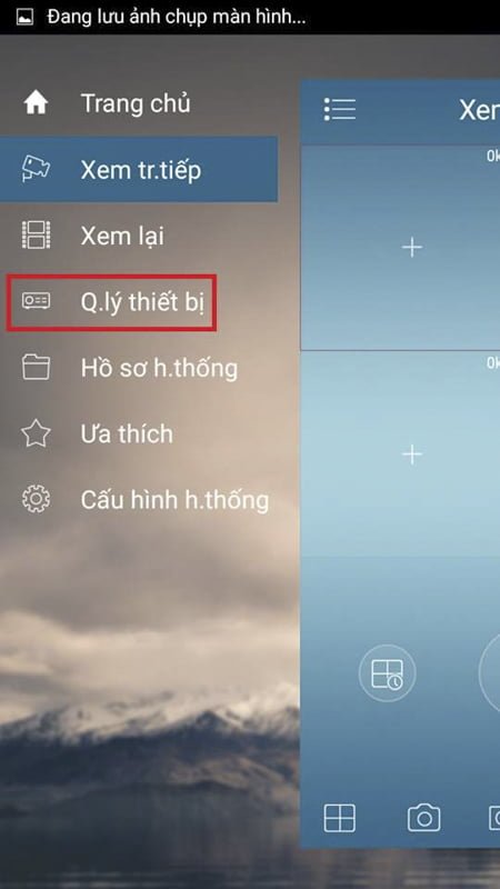 Chọn quản lý thiết bị